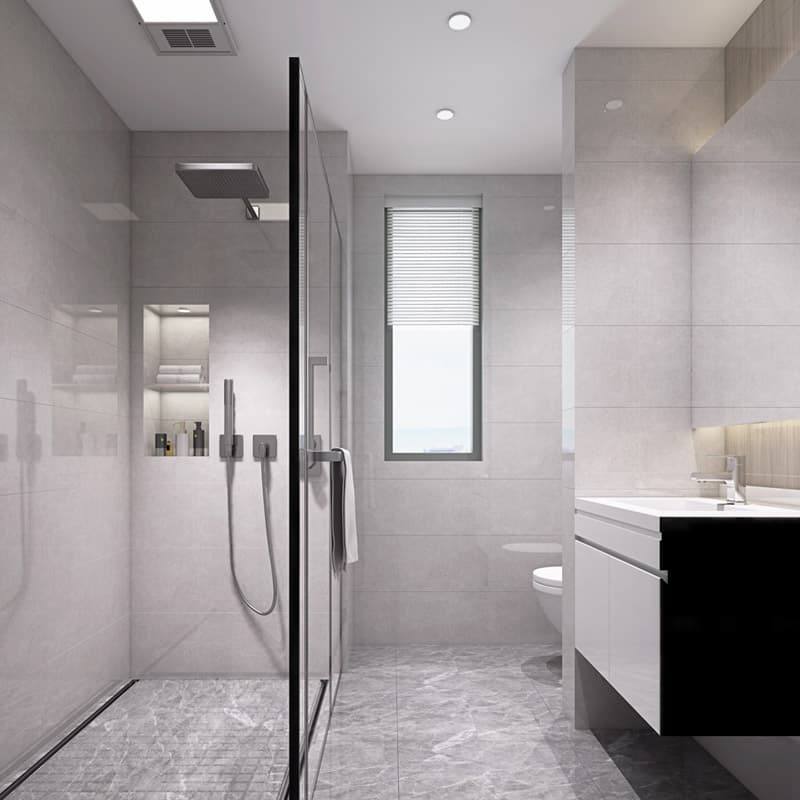 Tropical Modern Bathroom design in Chennai