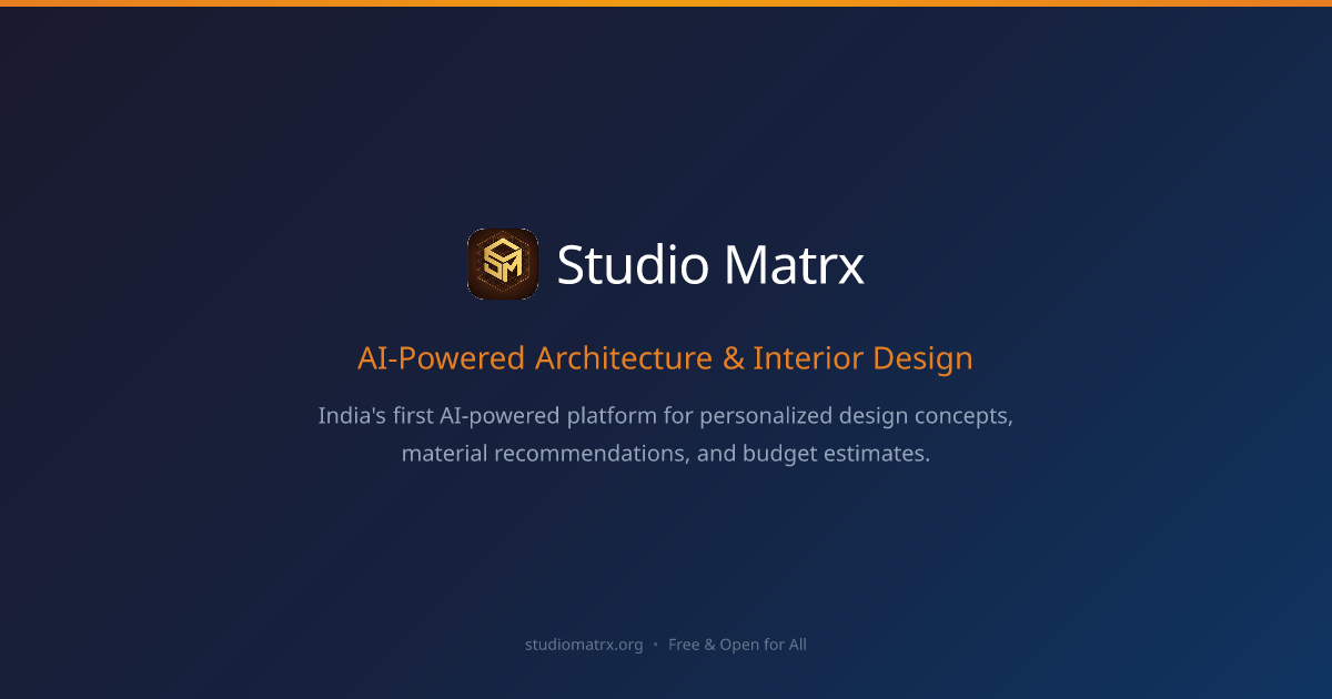 Studio Matrx — India's First AI-Powered Architecture & Interior Design ...